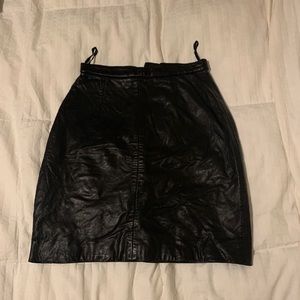 VTG Leather Skirt EUC - Michael Hoban North Beach